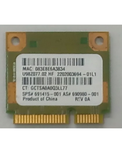 placa wireless Ralink RT5390 de HP g6-2204